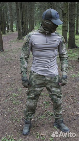 Тактический боевой костюм мох мулитикам
