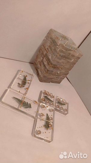 Домино из эпоксидной смолы