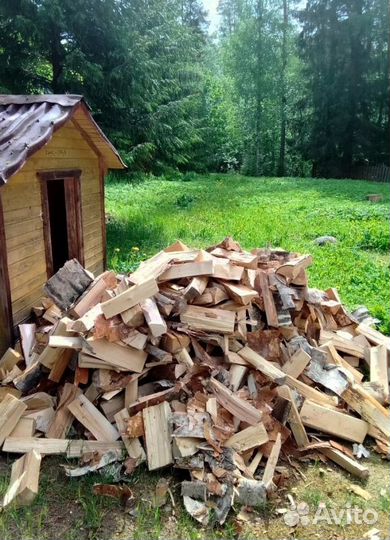 Дрова колотые сухие