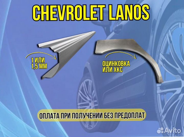 Ремонтные арки Chevrolet Cruze