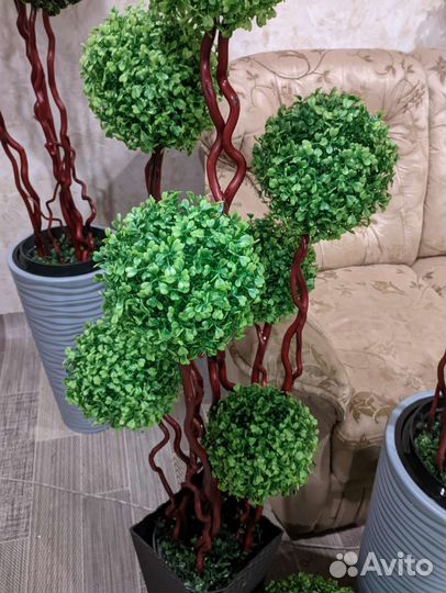 Искусственные растения самшитовые шары