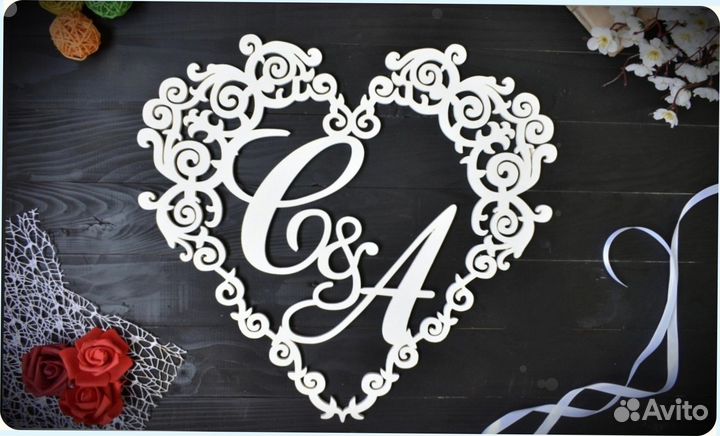 Монограмма на свадьбу (под заказ)