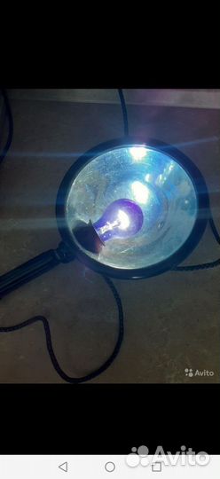 Синяя лампа рефлектор Минина