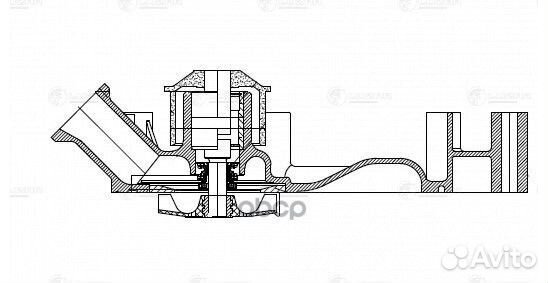 Насос водяной toyota land cruiser 100 98- LWP19