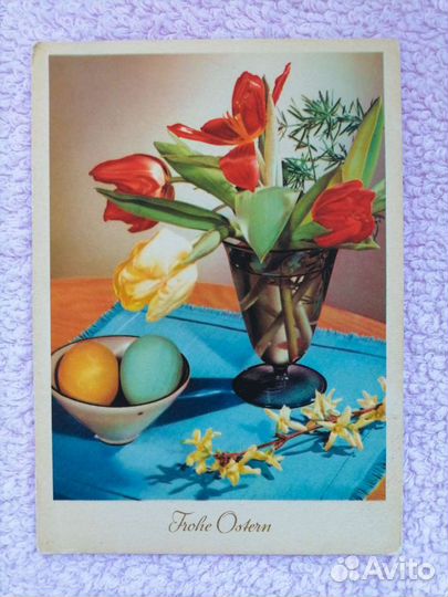 Открытки пасха Германия(56г.) и Польша(72г.) редки