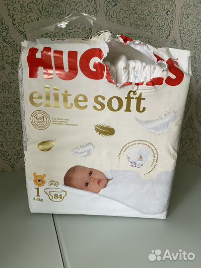 Подгузники huggies elite soft 1