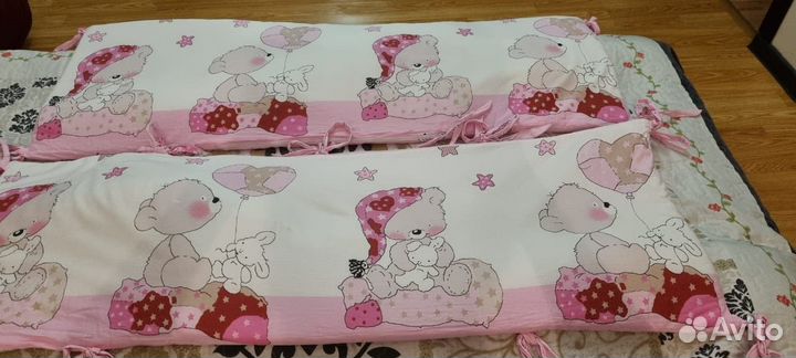 Набор в детскую кроватку с балдахином