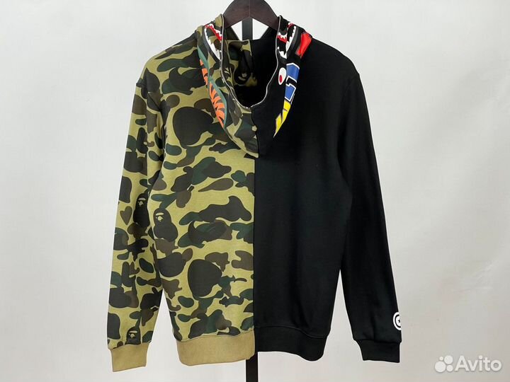 Full Zip Hoodie bape Green/Black/Camo