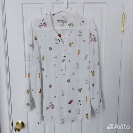 Блузка рубашка для беременных пакетом 54 56