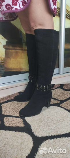 Сапоги женские зимние.Замша.36 размер