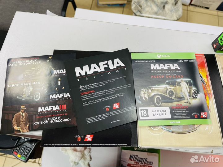 Диск Trilogy mafia Xbox one