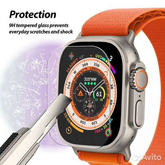 Apple Watch Ultra 1/2 Защитное стекло Whitestone