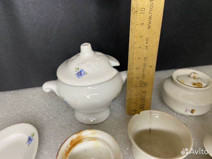 Фарфоровая Детская кукольная Посуда Дулево СССР