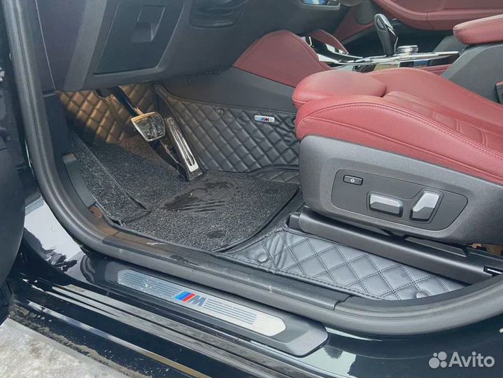 3д коврики из экокожи в салон авто с бортами