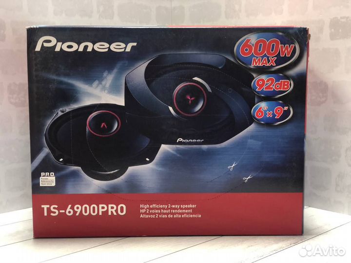 Динамики овалы pioneer 600w 6x9