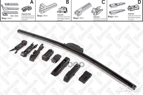 104 450-SX щетка гибридная, универс. 450/18' T