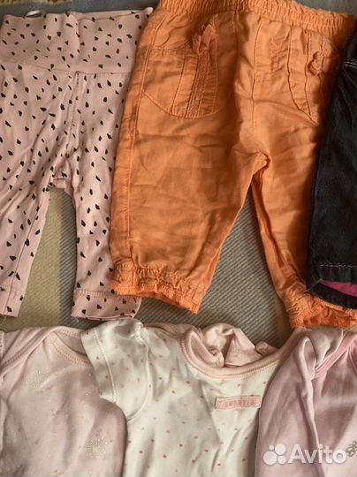 Вещи F&F, next пакетом на девочку 0-3 месяца