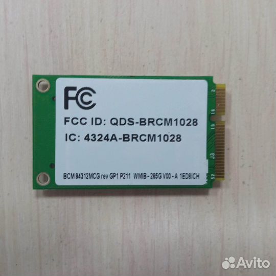Модуль Wi-Fi Broadcom Mini PCI-E BCM94312MCG