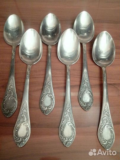 Столовые вилки, ложки, ножи, из мельхиора СССР