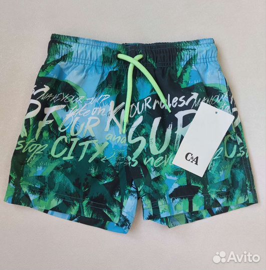 Новые шорты пляжные, 98/104
