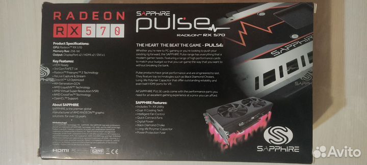 Видеокарта Sapphire Pulse Radeon RX 570 4G