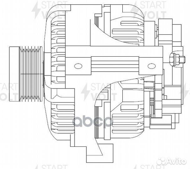 Генератор для а/м Volvo XC90 (02) 2.5T/S60 (00)