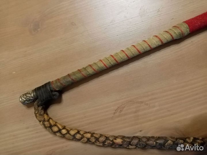 Кавказская казачья нагайка серебряные детали