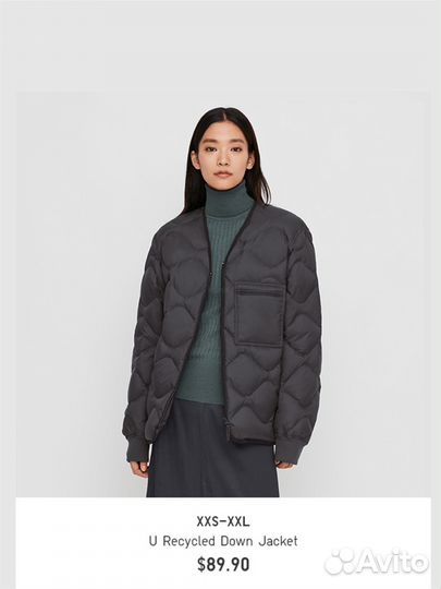 Uniqlo U пуховик куртка