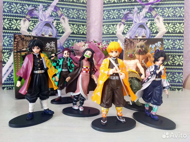 Набор фигурок аниме клинок рассекающий демоноа