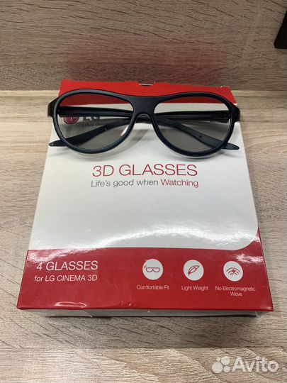 3D очки LG 4 шт