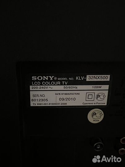 Телевизор sony KLV-32NX500