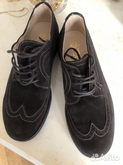 Ботинки замшевые коричневые на мальчика