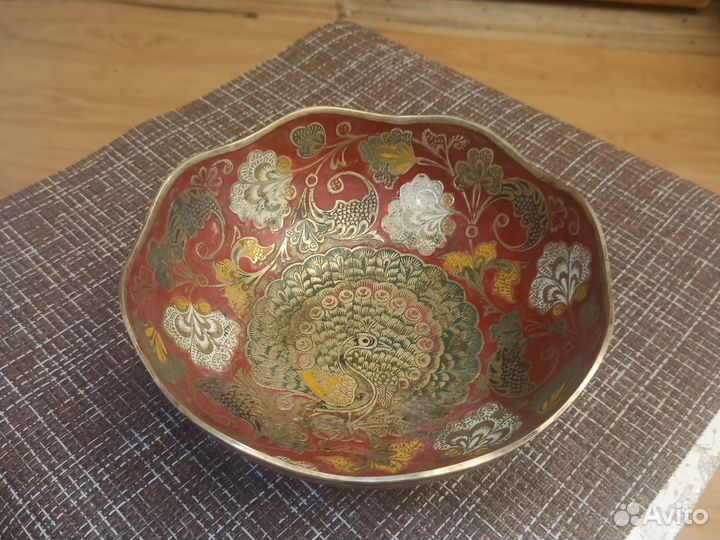 Ваза для конфет, Индия, из латуни