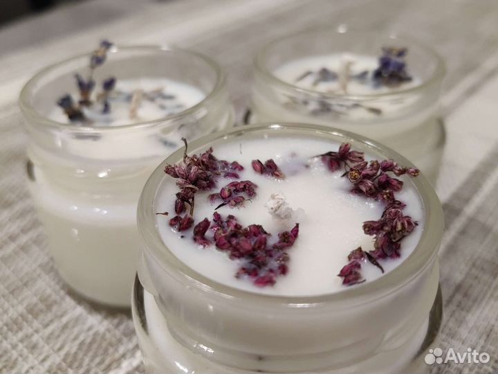 Соевые свечи ручной работы (брак)