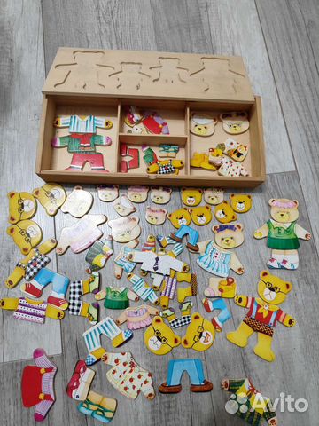 Развивающая игра-пазл 4 медведя