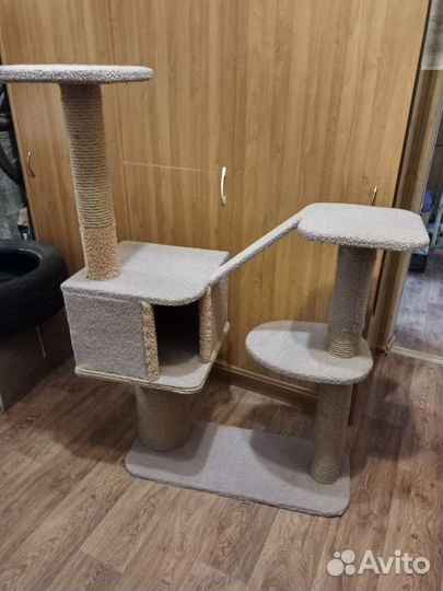 Игровой комплекс для кошек. Домик,когтеточка