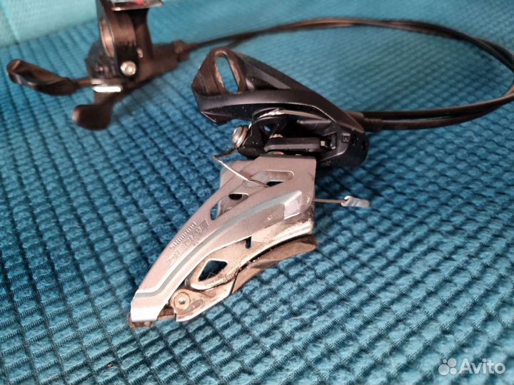 Передняя манетка и переключатель shimano deore