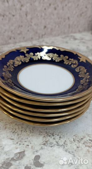 Блюдца Райхенбах cobalt