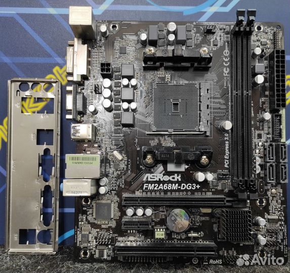 Материнская плата ASRock FM2A68M-DG3+, Socket FM2