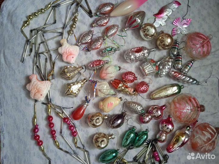 Елочные игрушки СССР советских времён 60 годов