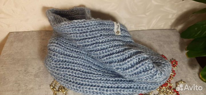 Комплект шапка и снуд женский ручная работа