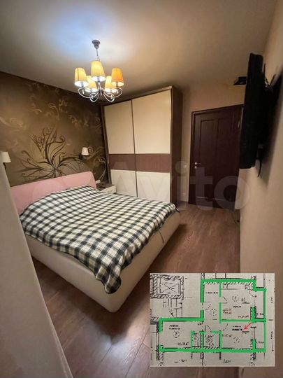 2-к. квартира, 60 м², 1/9 эт.