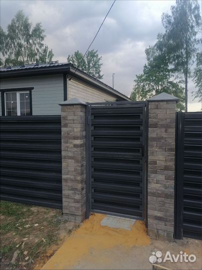 Забор с монтажом