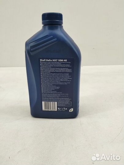 Моторное масло Shell Helix HX7 10W40 1 л Shell