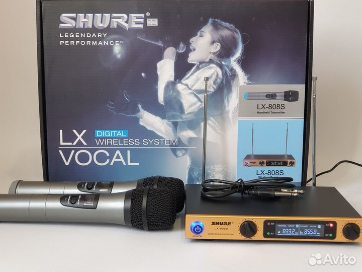 Беспроводная караоке система с 2 микрофонами