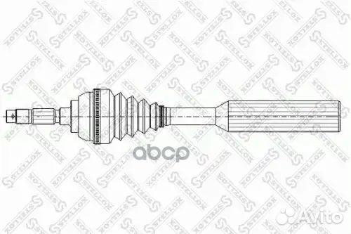 Привод левый 612mm ABS, 21039 Peugeot 206 98 158