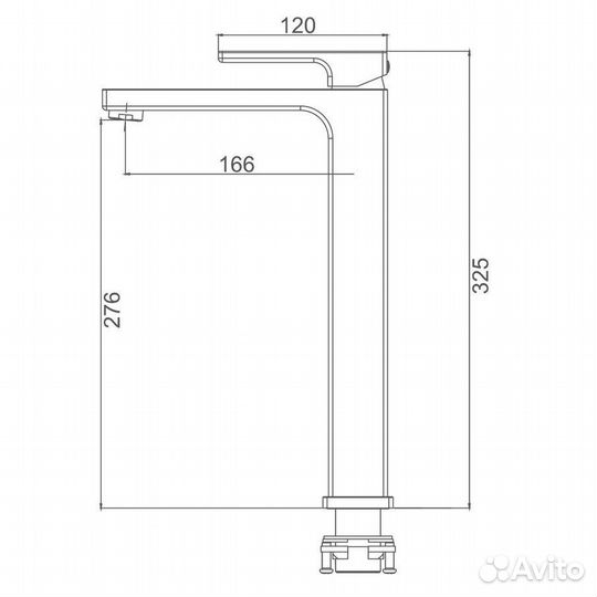 Золотой смеситель для раковины Gappo G1017-32