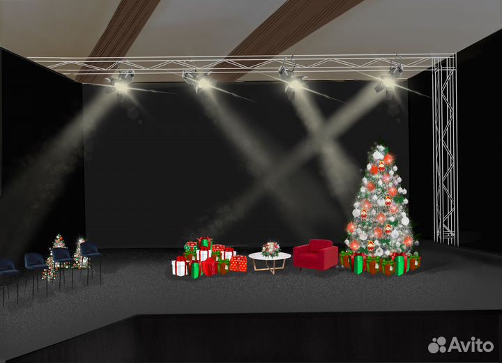 Скетч-визуализация интертера