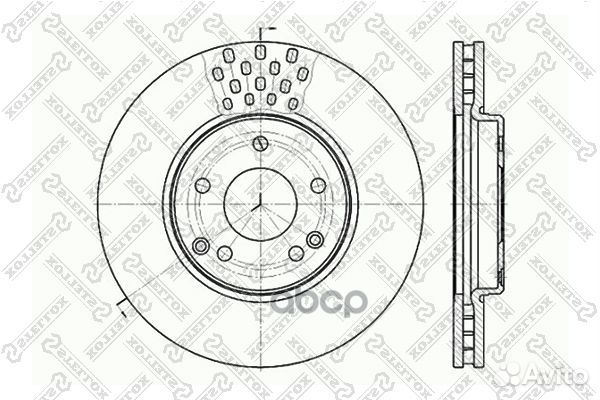 6020-3341V-SX диск тормозной передний MB W210