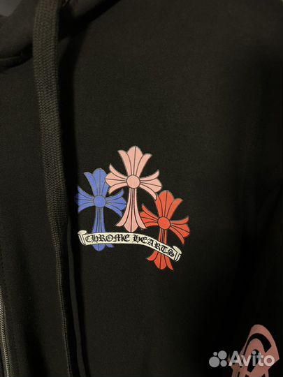 Зип худи chrome hearts шоурум